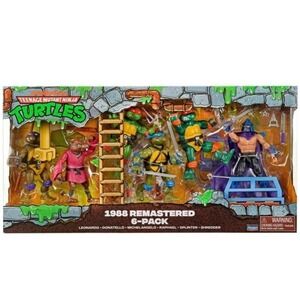 NEW! Playmates Teenage Mutant Ninja Turtles TMNT 1988 REMASTERED 6 FIGURE PACK